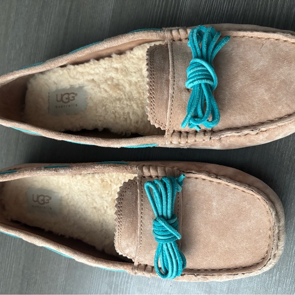 UGG Women's Meena Leather Driving Shoes, Size 9.5, Excellent Preowned Condition - Picture 3 of 11